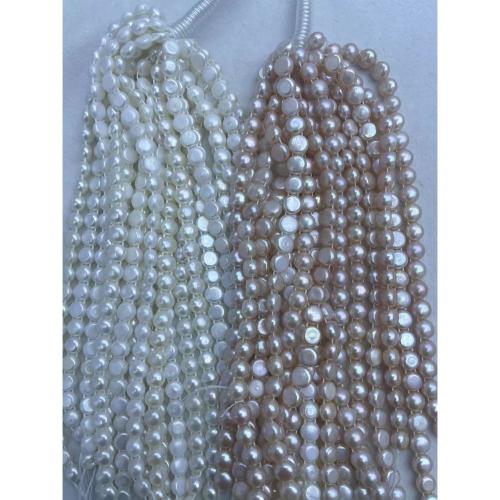 Keishi 培養した淡水の真珠, 天然有核フレッシュウォーターパール, 圭司, DIY, 無色, Single size :7-8cm, で販売される 18 センチ ストランド
