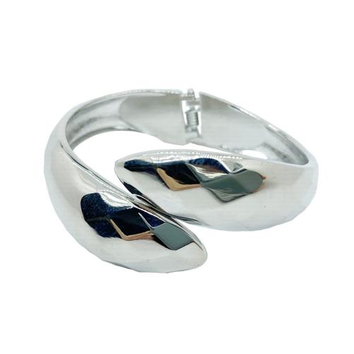 Bijoux de bracelet en alliage de zinc, Placage, pour femme, plus de couleurs à choisir, Diamètre intérieur:Environ 61x52mm, Vendu par PC