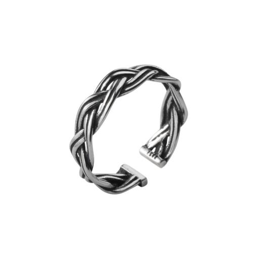 Sterling Silver Κοσμήματα δάχτυλο του δακτυλίου, 925 Sterling Silver, γυαλισμένο, για τη γυναίκα, αρχικό χρώμα, Sold Με PC