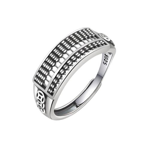 925 Sterling Silver Finger Rings, plated, for woman, original color, Sold By PC