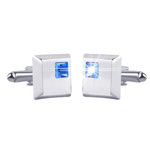 Cufflinks Zinc Alloy with Crystal for man Sold By Pair