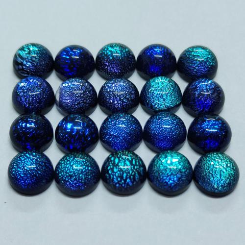 Lampwork Cabochon, Round, DIY & different size for choice, blue, Sold By PC