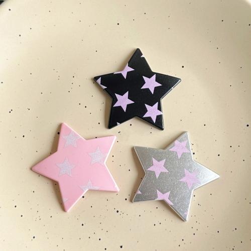 Hair Accessories DIY Findings Plastic Star printing Sold By PC