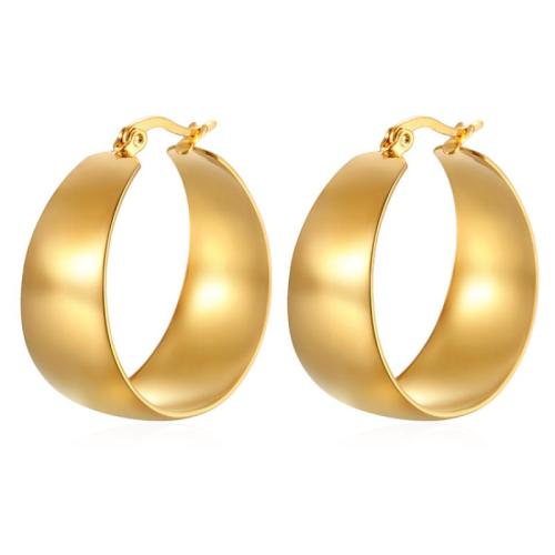 Rustfrit stål Lever Tilbage Earring, 304 rustfrit stål, mode smykker & forskellig størrelse for valg & for kvinde, flere farver til valg, Solgt af PC