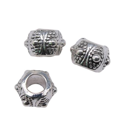 Tibetan Style Jewelry Beads, antique silver color plated, vintage & fashion jewelry & DIY, 9x9x7mm, Sold By PC