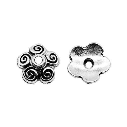 Zinc Alloy Bead Cap Flower antique silver color plated vintage & fashion jewelry & DIY Sold By PC