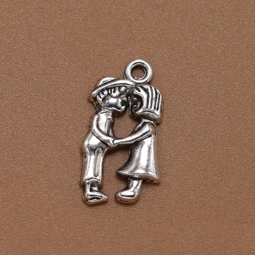 Tibetan Style Pendants, antique silver color plated, vintage & fashion jewelry & DIY, nickel, lead & cadmium free, 22x12mm, Approx 100PCs/Bag, Sold By Bag