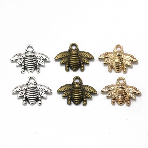 Zinc Alloy Animal Pendants Bee plated vintage & fashion jewelry & DIY nickel lead & cadmium free Approx Sold By Bag