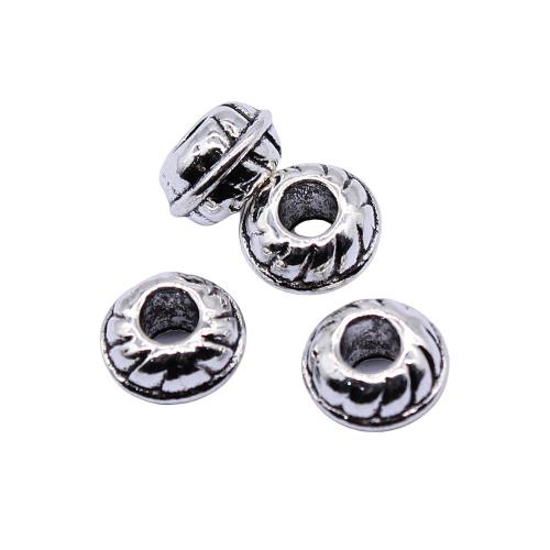 Tibetan Style Jewelry Beads, antique silver color plated, vintage & fashion jewelry & DIY, 9x9x6mm, Sold By PC