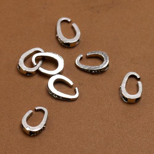 Zinc Alloy Under Hook, antik sølv farve forgyldt, Vintage & mode smykker & du kan DIY, nikkel, bly & cadmium fri, 10x7x2.70mm, Ca. 100pc'er/Bag, Solgt af Bag