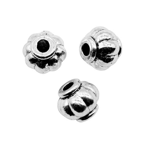 Tibetan Style Jewelry Beads, Lantern, antique silver color plated, vintage & fashion jewelry & DIY, 8x9x9mm, Sold By PC