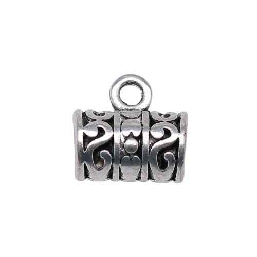 Tibetan Style Bail Beads, antique silver color plated, vintage & fashion jewelry & DIY, 14x13x8mm, Sold By PC