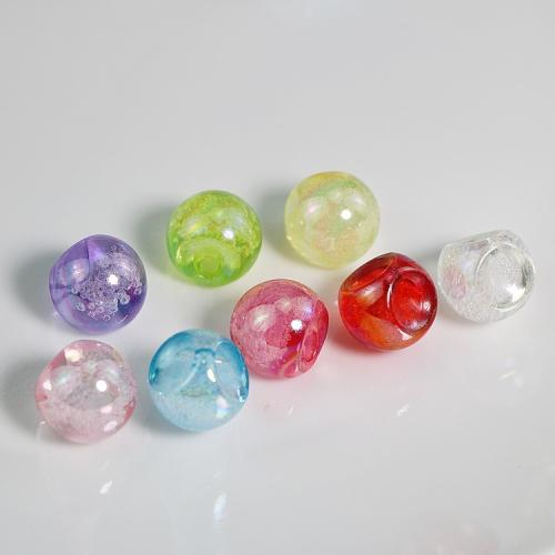 Perles acryliques transparentes, Acrylique, bijoux de mode & DIY, couleurs mélangées, 16mm, Environ 220PC/sac, Vendu par sac