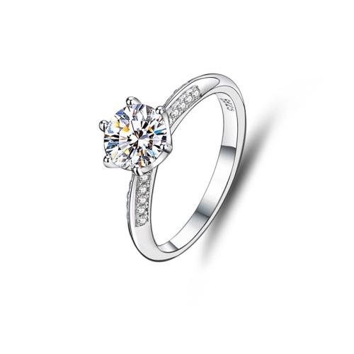 Cyrkonia mikro utorować pierścionki srebrne, 925 Srebro, biżuteria moda & mikro utorować cyrkonia & dla kobiety, sprzedane przez PC