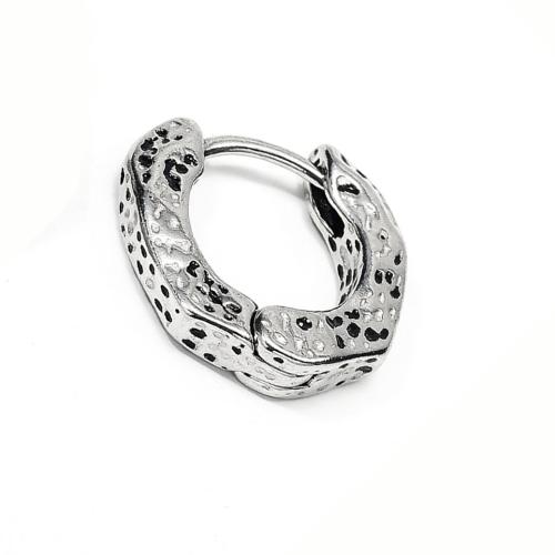Stainless Steel Huggie Hoop Earring 304 Stainless Steel punk style & for man original color Sold By PC