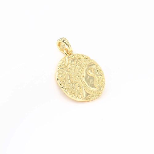 Brass Jewelry Pendants, plated, DIY, more colors for choice, nickel, lead & cadmium free, 20x17.90x1.60mm, Sold By PC