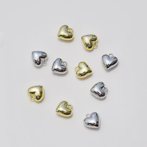 Tibetan Style Heart Pendants, plated, DIY, more colors for choice, nickel, lead & cadmium free, 13x14mm, 10PCs/Bag, Sold By Bag