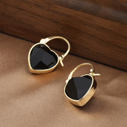 Brass Leverback Earring with Resin Heart plated fashion jewelry nickel lead & cadmium free Sold By Pair