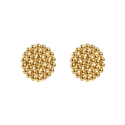 Stainless Steel Stud Earrings 304 Stainless Steel fashion jewelry & for woman gold Sold By Pair