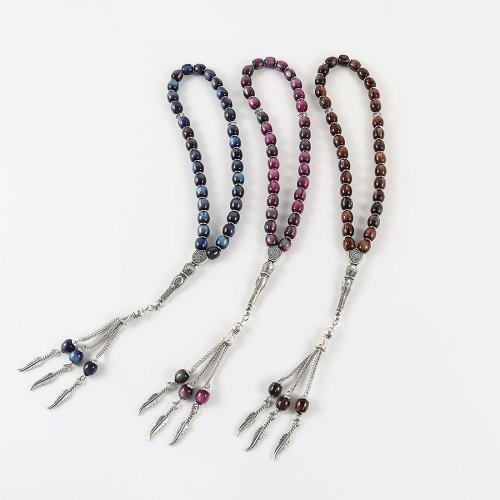 Акриловые браслеты, Акрил, с цинковый сплав, Связанный вручную, ювелирные изделия моды & Мужская, Много цветов для выбора, длина:11.81 дюймовый, продается PC