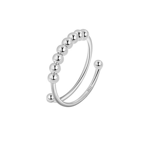 925 Sterling Silver Finger Rings, plated, for woman, original color, Sold By PC
