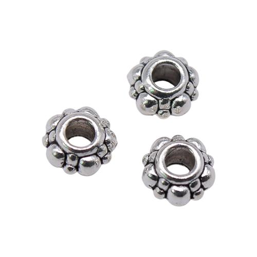 Tibetan Style Jewelry Beads, Lantern, antique silver color plated, vintage & fashion jewelry & DIY, 5x5x3mm, Sold By PC