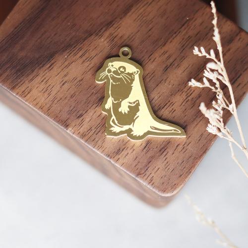 Stainless Steel Animal Pendants 304 Stainless Steel Vacuum Ion Plating fashion jewelry & DIY Sold By PC