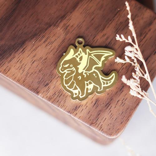 Stainless Steel Animal Pendants, 304 Stainless Steel, Vacuum Ion Plating, fashion jewelry & DIY, more colors for choice, 22x21mm, Sold By PC