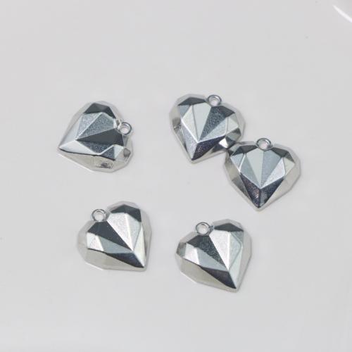 Tibetan Style Heart Pendants, platinum color plated, fashion jewelry & DIY, nickel, lead & cadmium free, Sold By PC