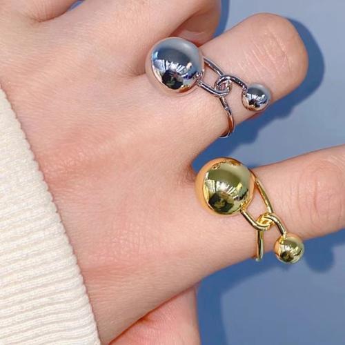 Brass δάχτυλο του δακτυλίου, Ορείχαλκος, επιχρυσωμένο, κοσμήματα μόδας & για τη γυναίκα, περισσότερα χρώματα για την επιλογή, νικέλιο, μόλυβδο και κάδμιο ελεύθεροι, Εσωτερική διάμετρος:Περίπου 18mm, Sold Με PC