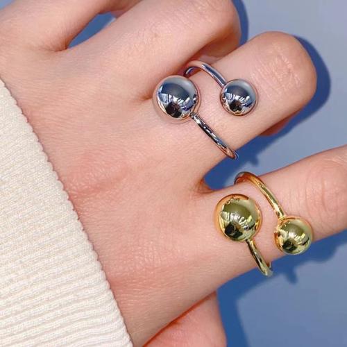 Ring Finger mosiądz, Powlekane, biżuteria moda & dla kobiety, dostępnych więcej kolorów, bez zawartości niklu, ołowiu i kadmu, średnica wewnętrzna:około 18mm, sprzedane przez PC