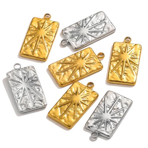 Stainless Steel Pendants, 304 Stainless Steel, fashion jewelry & DIY, more colors for choice, 26x14mm, 5PCs/Bag, Sold By Bag