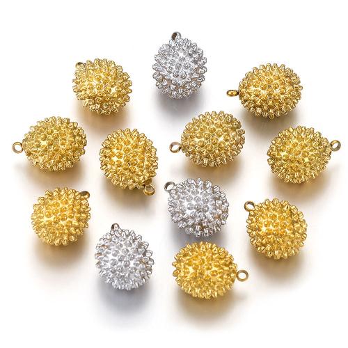 Nerezová ocel Šperky Přívěsky, 304 Stainless Steel, Durian, DIY & různé velikosti pro výběr, více barev na výběr, 5PC/Bag, Prodáno By Bag
