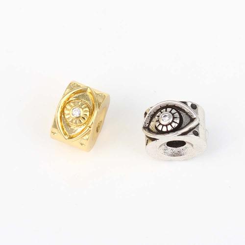 Brass Jewelry Beads, plated, DIY, more colors for choice, nickel, lead & cadmium free, 10.50x10.30x6.90mm, Sold By PC