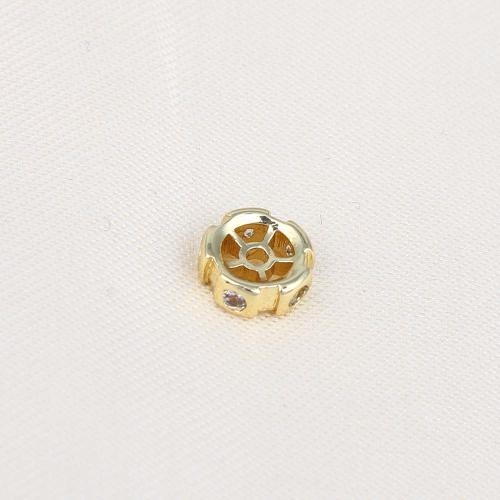 Perles bijoux en laiton, Placage de couleur d'or, DIY, plus de couleurs à choisir, protéger l'environnement, sans nickel, plomb et cadmium, 7.90x7.50x3.10mm, Vendu par PC