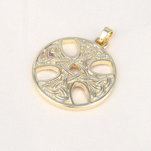 Brass Jewelry Pendants, gold color plated, DIY, nickel, lead & cadmium free, 30x26.20x3.20mm, Sold By PC
