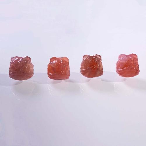 Agate Beads, Lion, DIY, red, 14mm, Sold By PC
