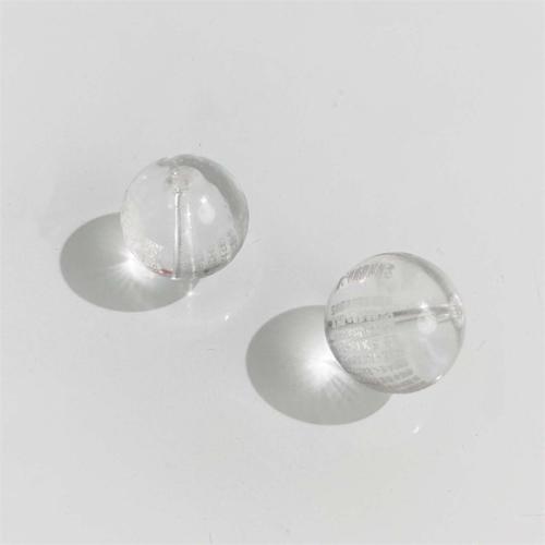 Perles de Quartz clair naturel, Rond, DIY, blanc, 14mm, Vendu par PC