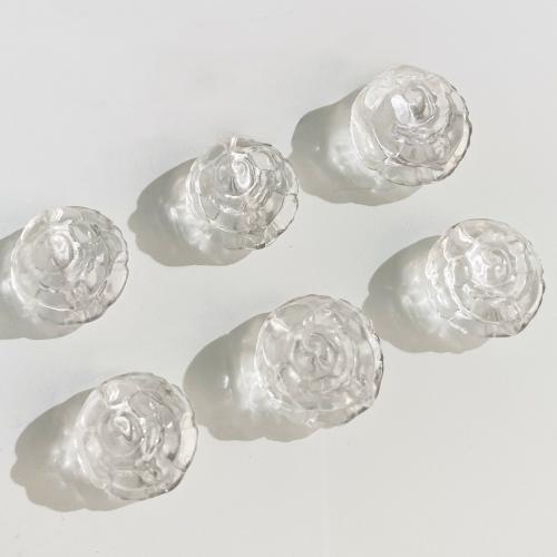 Natural Clear Quartz Beads Fox DIY white Sold By PC