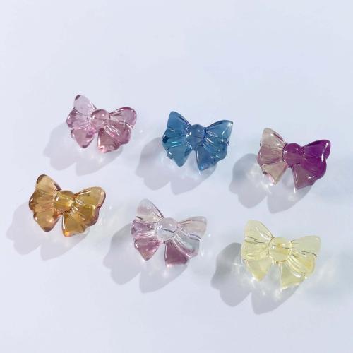 Natural Fluorite Beads Bowknot DIY Sold By PC