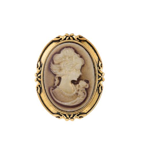 Zinc Alloy Brooches fashion jewelry & Unisex antique gold color Sold By PC