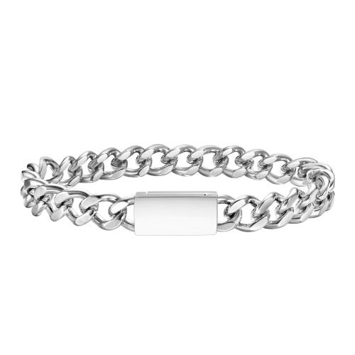 Stainless Steel Jewelry Bracelet, 304 Stainless Steel, polished, Unisex & different size for choice, original color, Sold By PC
