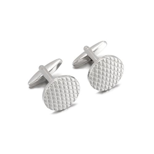 Cufflinks, Tibetan Style, plated, Unisex, silver color, Sold By Pair