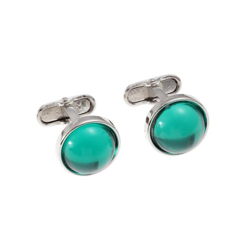 Cufflinks Zinc Alloy with Crystal Unisex Sold By Pair