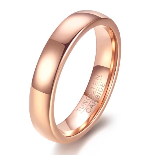 Вольфрамовое стальное кольцо для мужчин, Вольфрама сталь, Другое покрытие, Мужская & разный размер для выбора, под розовое золото, продается PC