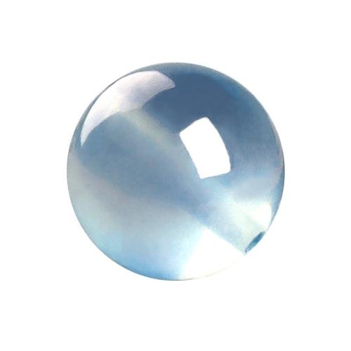 Gemstone Jewelry Beads Aquamarine Round DIY Sold By PC