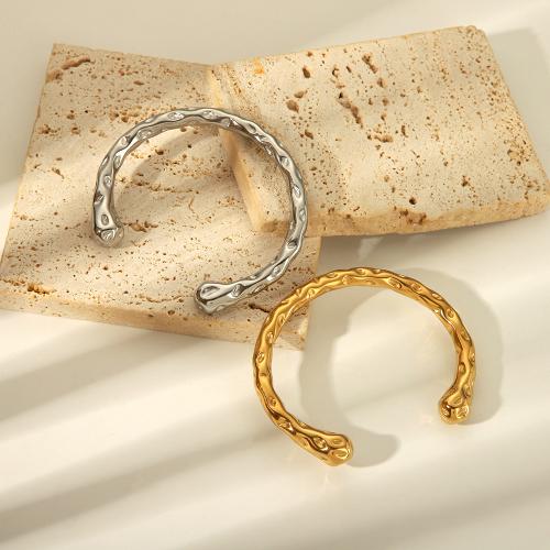 Bracelet en acier inoxydable, Acier inoxydable 304, bijoux de mode & pour femme, plus de couleurs à choisir, Diamètre intérieur:Environ 60.5mm, Vendu par PC