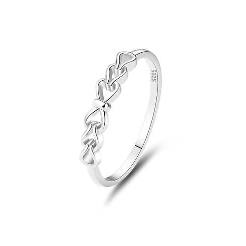 Ezüst ékszer Finger Ring, 925 ezüst, divat ékszerek & különböző méretű a választás & a nő, Által értékesített PC