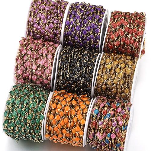 Stainless Steel Jewelry Chain, 304 Stainless Steel, DIY & enamel, more colors for choice, 6mm, Sold By m