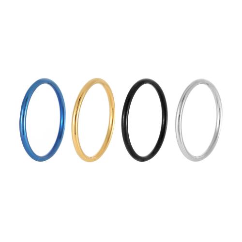 Stainless Steel Finger Ring, 304 Stainless Steel, Vacuum Ion Plating, 4 pieces & fashion jewelry & different size for choice & for woman, mixed colors, Sold By Set